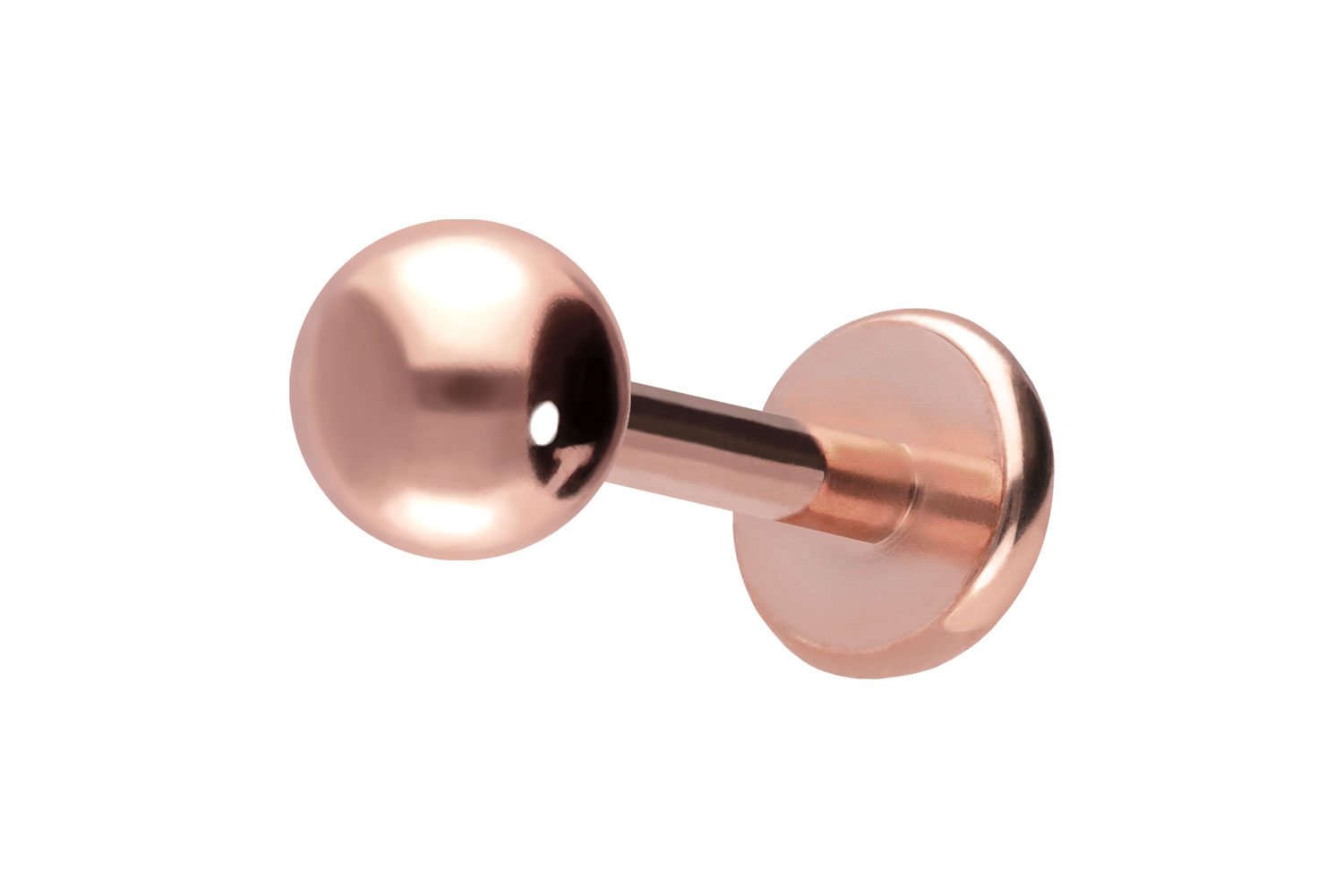 Titan Labret Piercing mit Push Fit